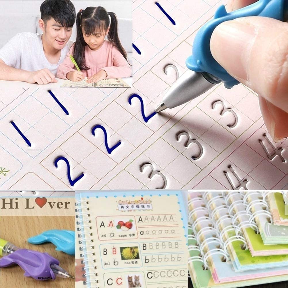 Sank Magic Practice Copybook – Buy 1 Get 3 FREE 🎁 (4 Books + 10 Pens)