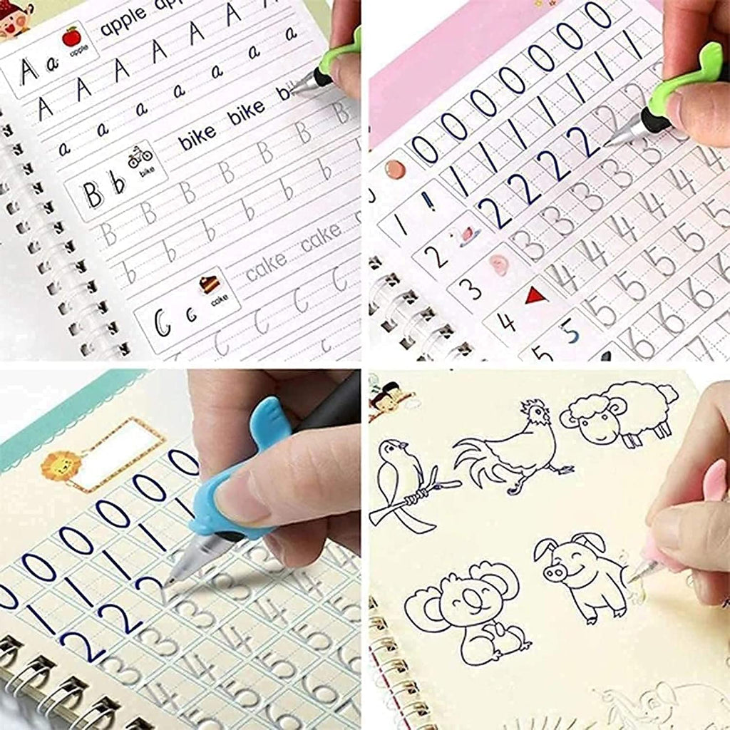 Sank Magic Practice Copybook – Buy 1 Get 3 FREE 🎁 (4 Books + 10 Pens)